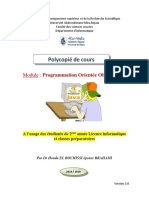 Cours_El BOUHISSI Houda_Programmation Orientée Objet