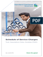 Schedule of Service Charges: Trust, Associations Clubs, Societies (TASC)