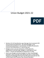 Union Budget 2021-22