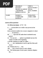 Grade 8 HTML Question Bank | PDF | Html Element | Html