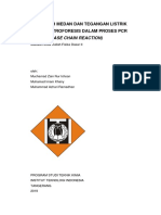 Pengaruh Medan dan Tegangan Listrik pada Elektroforesis dalam Proses PCR (Polymerase Chain Reaction)