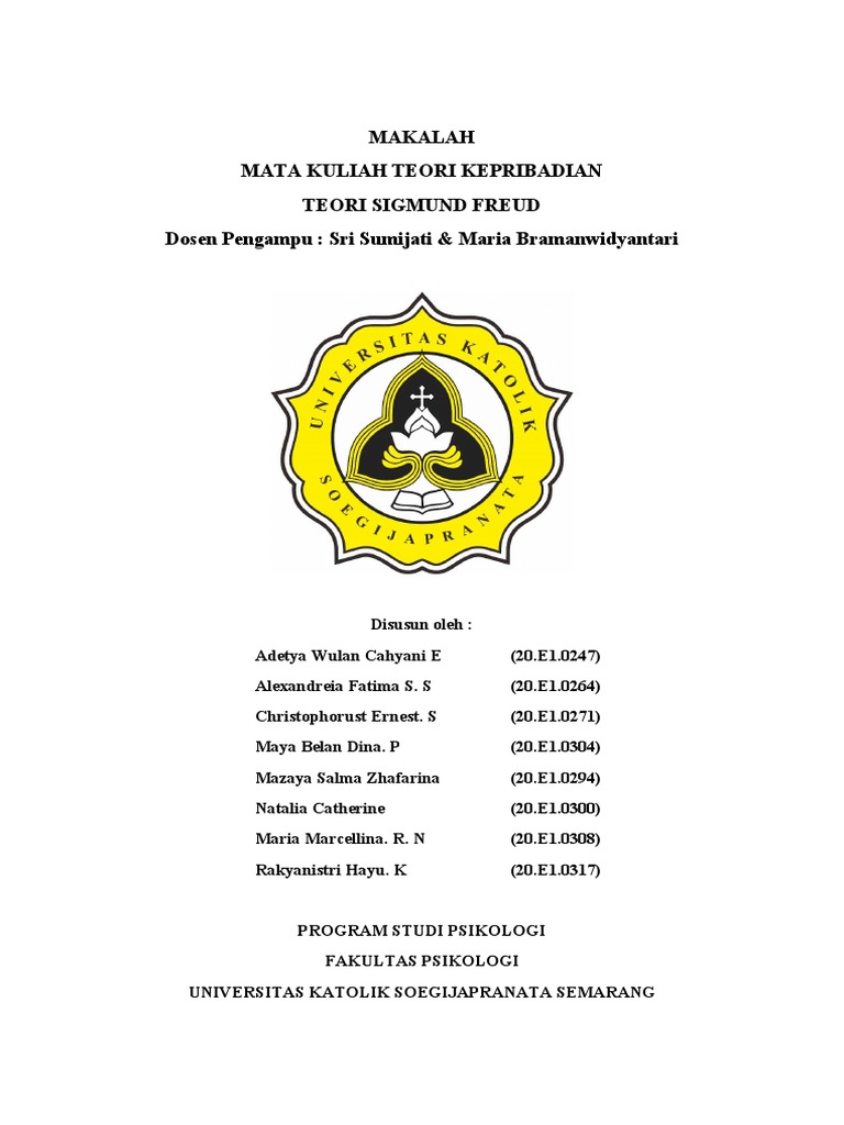 Teori Kepribadian Sigmund Freud | PDF