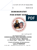 Homoeopathy For Every Home: Health Is Wealth Health For All