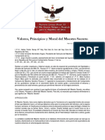 4° Valores Principios y Moral Del Maestro Secreto - V. .H. . Roberto R. Buendía Aparcana 4°