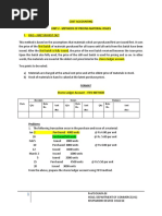 Cost Accounting Unit 2 - Methods of Pricing Material Issues