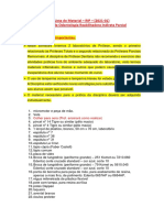 Lista de Material - Odontologia Reabilitadora Indireta Parcial Final (2021-01)