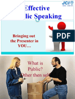 Effective Public Speaking: Bringing Out The Presenter in You