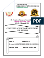 OS Record Cover Page Bonafide and Index SEC A