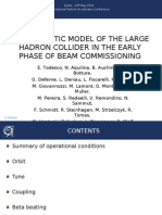 The Magnetic Model of The Large Hadron Collider in The Early Phase of Beam Commissioning