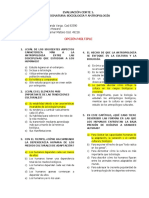 Evaluación corte 1 de Antropología y Sociología