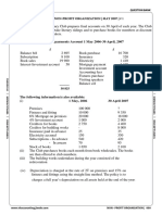 Receipts and Payments Account 1 May 2006-30 April, 2007: Q: 1 - Non-Profit Organization - May 2007 - # 1