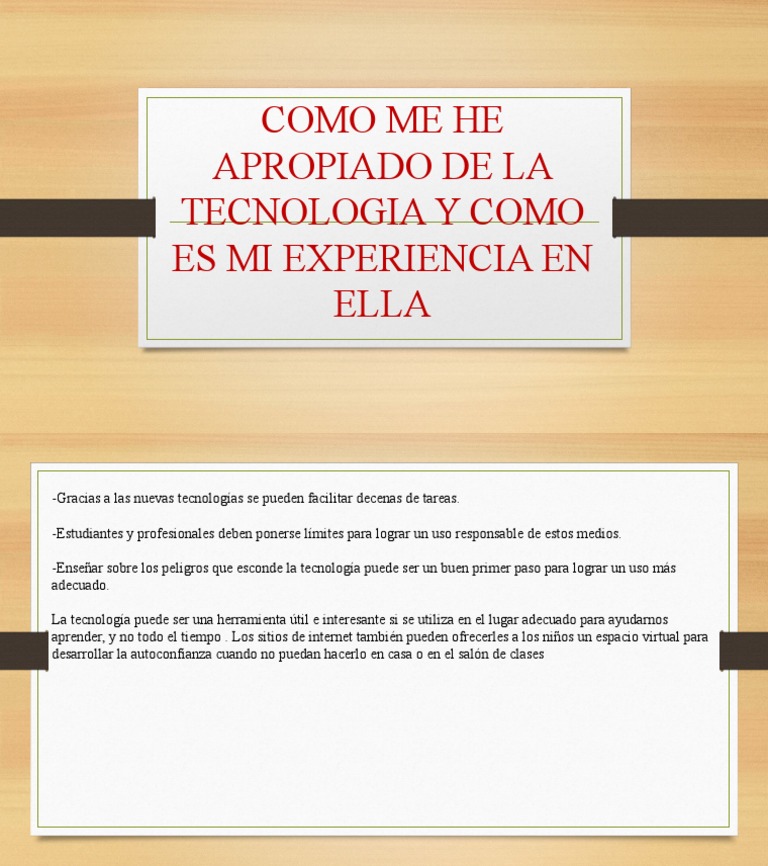 Como Me He Apropiado de La Tecnologia y | PDF | Informática