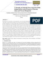 The Effect of Variable Viscosity On Unsteady Free Convective Fluid Flow Over A Stretching Surface in The Presence of Thermal Radiation and Viscous Dissipation