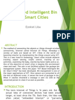 IOT Based Intelligent Bin For Smart Cities: Ezekiel Liba