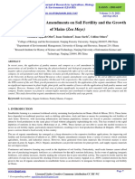 Influence of Organic Amendments On Soil Fertility and The Growth of Maize (Zea Mays)