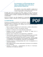 Roles y Las Funciones de Los Integrantes de La Comunidad Educativa en La Resolución de Conflictos