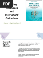 Teaching Resources and Instructors' Guidelines: Chapter 2: Digital Is Different?