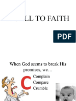 A Call To Faith