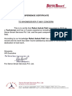 EXPERIENCE CERTIFICATE of Rahul Ashok Patil-Signed