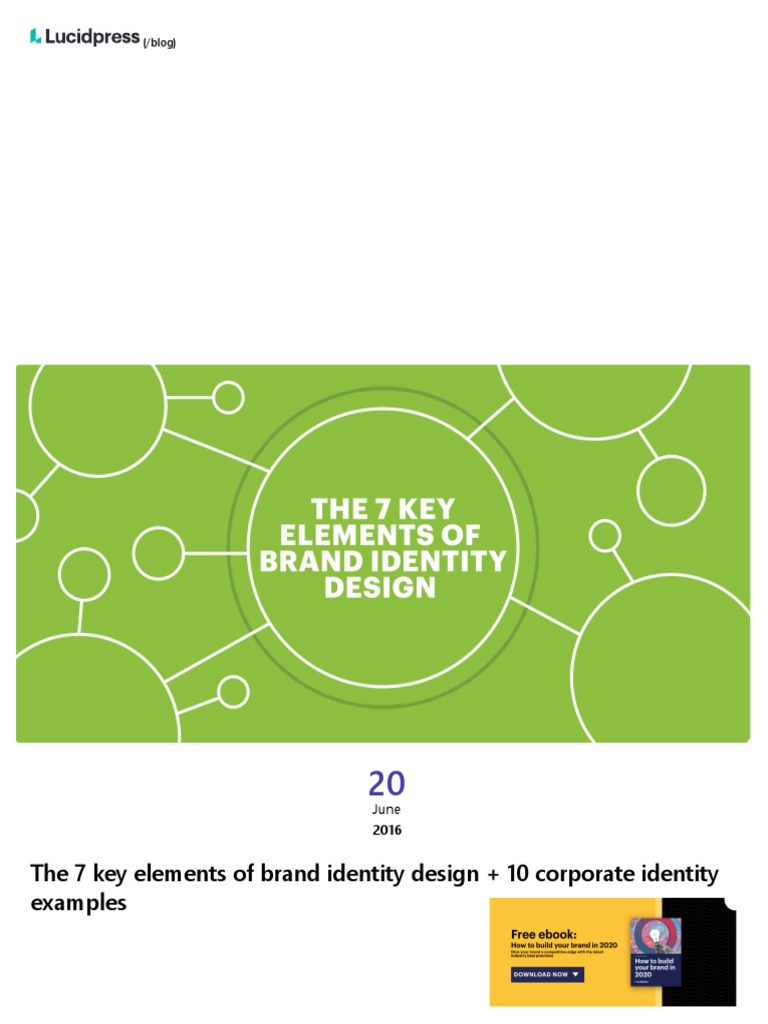 Key Elements of Brand Identity Design Best Corporate Identity