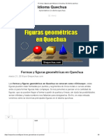 Formas y Figuras Geométricas en Quechua - en Idioma Quechua