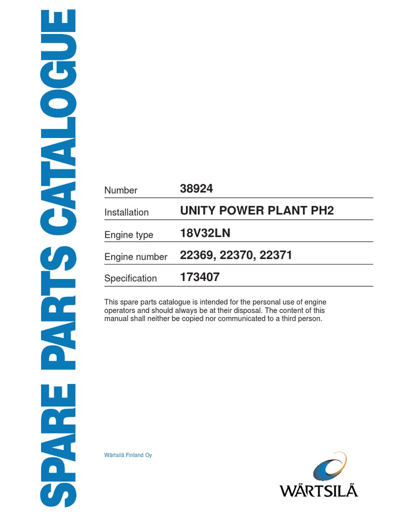Wartsila 32 Spare Parts Catalogue Pdf Reviewmotors.co