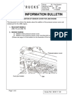 Service Information Bulletin: Subject: Addition of Sensor Cover For J08E Engine