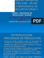 Procesos de reducción y acería del hierro