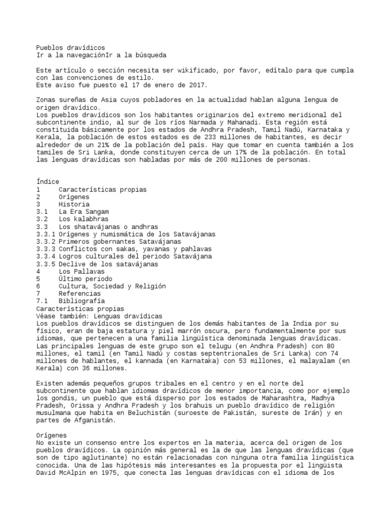 Pueblos Dravídicos PDF Asia del Sur Sijismo