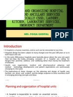 Planning and Organizing Hospital Unit & Ancillary Services (CSSD, Laundry, Kitchen, Laboratory, Emergency) by POOJA GODIYAL