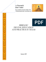 Hispanic Dental Education and Practice in Texas 03 24 09 RPT