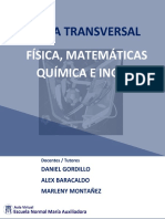 Guía Transversal #3 Matemáticas, Física, Química e Inglés