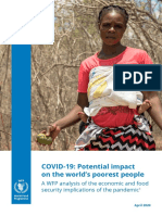 WFP - 2020 - Covid 19 Potential Impacto On The Worlds Poorest People