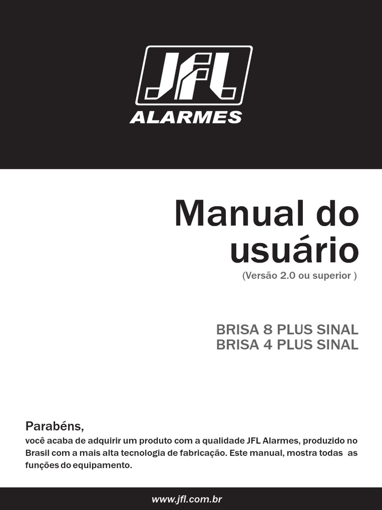 JFL Download Convencionais Manual Brisa 4 Plus Sinal PDF Rede sem