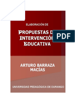 LIBRO PROPUESTAS DE INTERVENCION EDUCATIVA ARTURO BARRAZA