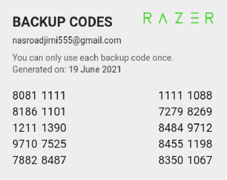 Razer Id Codes 1624141327613 PDF