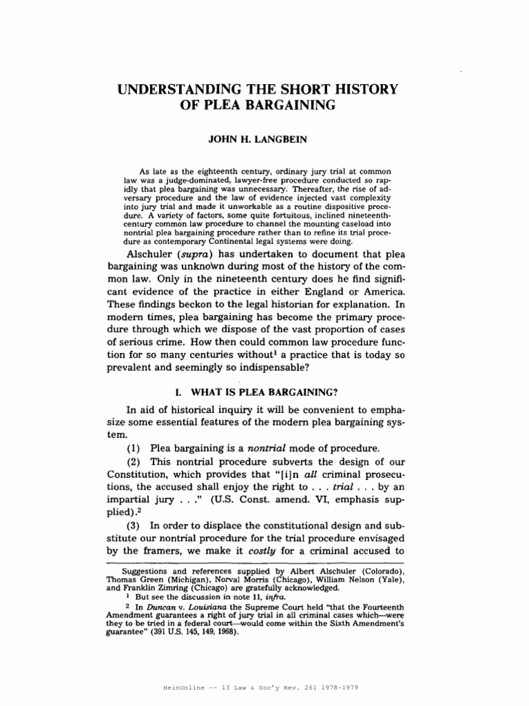 Resume of Plea Bargaining | PDF | Jury Trial | Plea Bargain