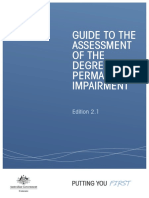 Guide to the Assessment of the Degree of Permanent Impairment