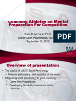 Coaching Athletes On Mental Preparation For Competition