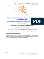 Síndrome de Burnout e Inteligencia Emocional en El Contexto de La Educación Física - Vilori y Prado