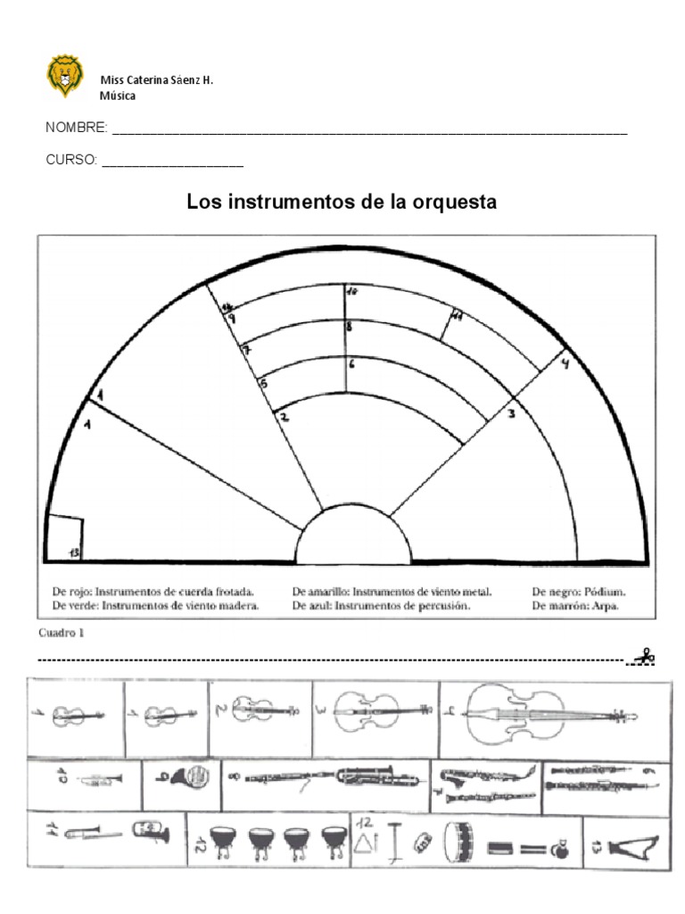 Ubicación de Instrumentos en la Orquesta | PDF | Arte