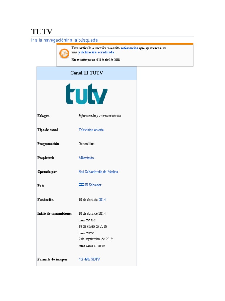 TUTV | PDF | Televisión | Televisión digital