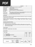 EE2007 Engineering Mathematics II - OBTL