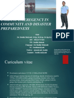 Cardiac Emergency in Com & Preparedness Disaster