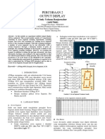 Percobaan 2 Output Display: Cindy Yohana Banjarnahor (14S17060)