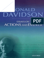 [_The_ Philosophical Essays of Donald Davidson (5 Volumes)] Davidson, Donald - Essays on Actions and Events Philosophical Essays Volume 1