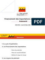 Financement Des Exportations Et Moyens de Paiement Attijari