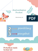 Matematika membandingkan Pecahan