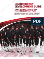 Minor Hockey Association Coach Development Plan