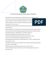 Materi MPLS Pembinaan Mental Agama Di Sekolah